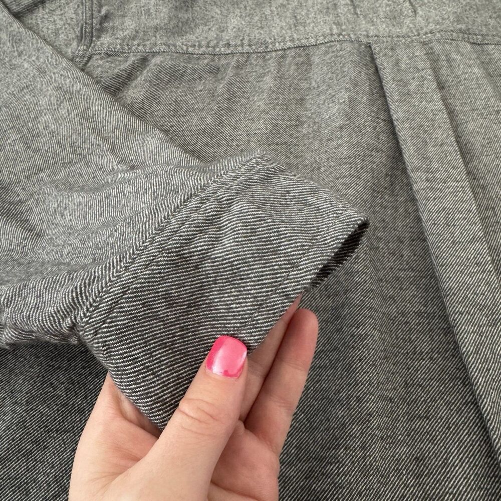 Aerie Anytime Fave Twill Flannel Shirt Women’s XL  Gray Striped Oversized Button - Picture 9 of 14